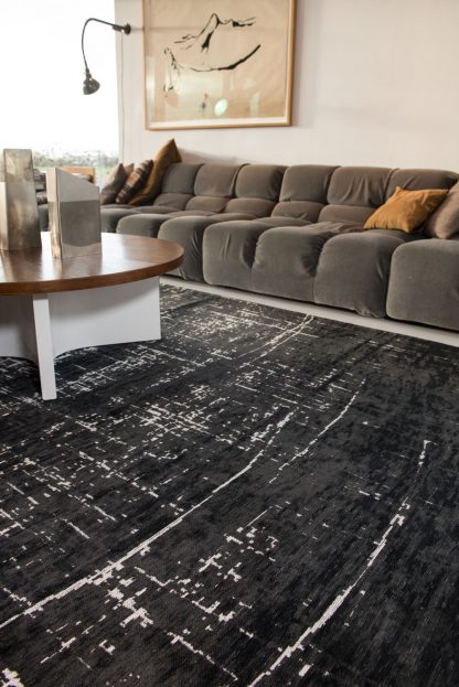 Ковёр Mad Men Griff-8655 White On Black17